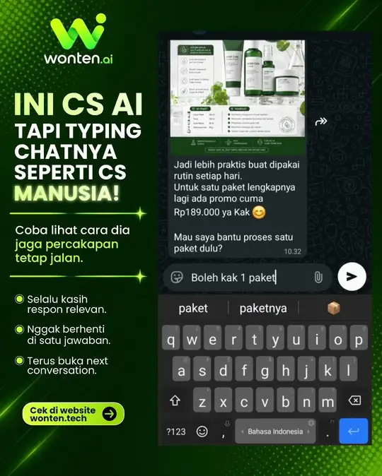Respons natural, bukan skrip kaku